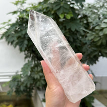 Clear Quartz Quality B Crystal Obelisk Tower