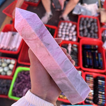 Pink Opal Crystal Obelisk