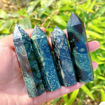 Kambaba Jasper Crystal Obelisk Tower