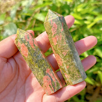 Unakite Crystal Obelisk Tower