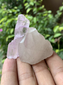 Kunzite on Quartz