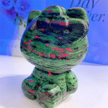 13cm/5 inch Ruby In Zoisite Hello Kitty Crystal Figurine