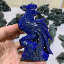 Lapis lazuli Rooster carved Figurine Ornament