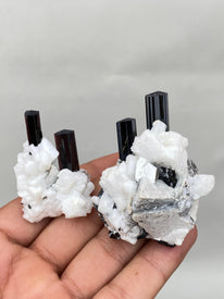 Beautiful Twins Couple Black Tourmaline Specimens | Shigar Valley