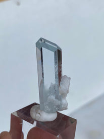 Diamond Cut Aquamarine Crystal with Cleavelandite Matrix | Shigar Valley