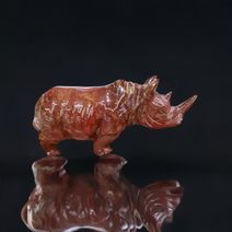 Red Jasper Rhinoceros Figurine