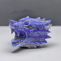 Lapis Lazuli Wolf Head