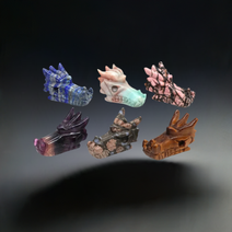 Dragon Head Natural Crystal Figurine