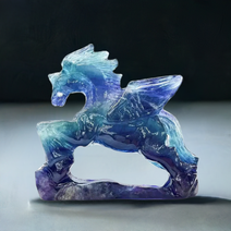 Rainbow Fluorite Unicorn Crystal 12.5cm