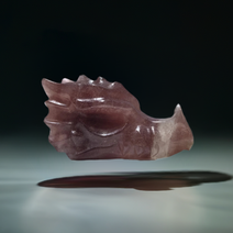 Strawberry Quartz Dragon Head Crystal