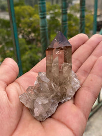 Pair of Himalayan Smoky Quartz Clusters - 207g